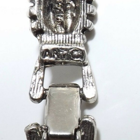 Vintage Arthur Pepper ART Silver Stone Bracelet - Picture 4 of 9